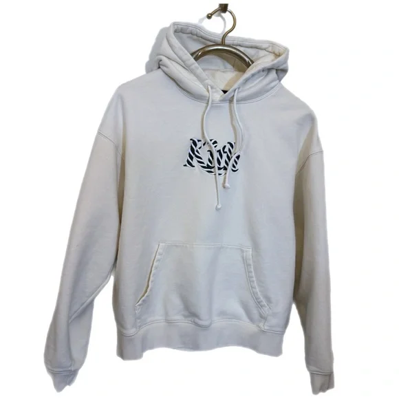 Kith Candy Cane Williams Ill Hoodie ‘Sandrift' White/Beige Men’s Size Large